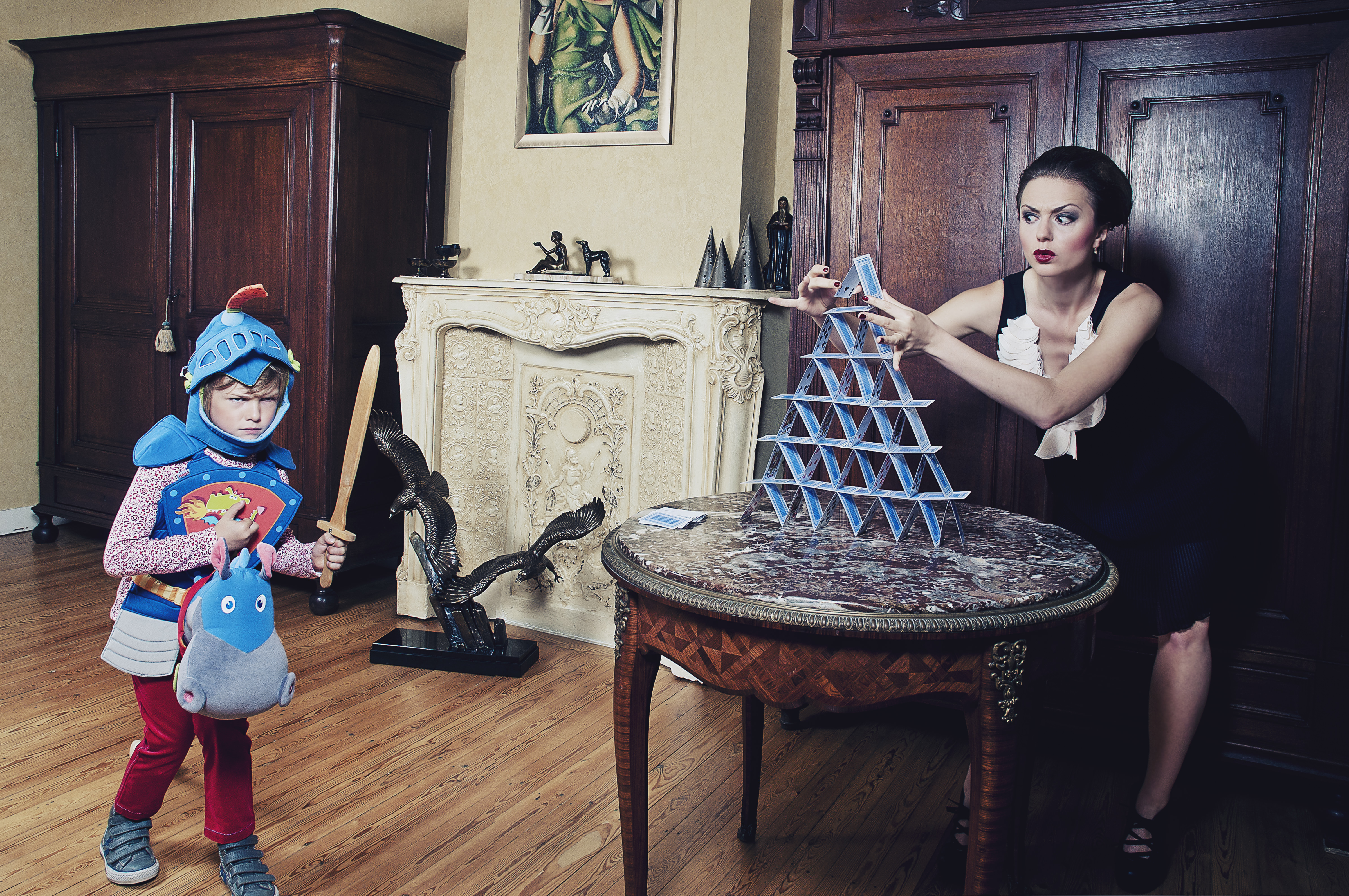 Childhood : Nikon D300 + 18-70 mm + flashs de studio